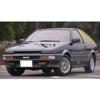 suitable for TOYOTA SPRINTER AE86 - 1983 to 1986 - 3DR LIFTBACK - PASSENGERS - LEFT SIDE OPERA GLASS - (Second-hand)