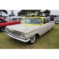 CHEVROLET BEL AIR BISCAYNE - 1/1959 to 1/1960 - SEDAN/WAGON/UTE - FRONT WINDSCREEN GLASS - NEW (CALL FOR STOCK)