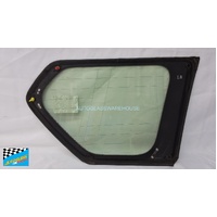 SUITABLE FOR TOYOTA PRADO 150 SERIES - 11/2009 TO CURRENT - 5DR WAGON - PASSENGER - LEFT SIDE REAR CARGO GLASS-NON ENCAP-AERIAL-GREEN - (SECOND-HAND) 
