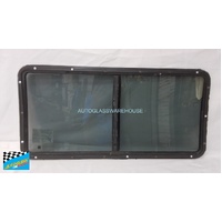 FORD TRANSIT VH/VJ/VM - 9/2006 to 9/2014 - MWB VAN - DRIVERS - RIGHT SIDE REAR CARGO - KINGSLEY SLIDING UNIT - 970W X 475H - (SECOND-HAND)