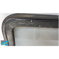 MITSUBISHI L300 EXPRESS SF/SG/SH/SJ - 10/1986 to 1/2013 - VAN - LEFT/RIGHT SIDE SLIDING DOOR GLASS (hole 940w x 450) - KINGSLEY FRAME (to be glued on)