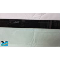 FITS A TOYOTA HIACE ZX SLWB - 6/2019 TO CURRENT - BUS/COMMUTER - RIGHT SIDE FRONT CARGO GLASS - GREEN - WIDE CERAMIC - (1425 X 595) - (SECOND-HAND)