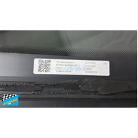 AUDI Q3 -10/2019 TO CURRENT - 5DR SUV - PASSENGERS - LEFT SIDE REAR OPERA GLASS - BLACK MOULD - (SECOND-HAND)