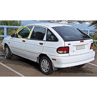 FORD FESTIVA WB/WF - 4/1994 to 7/2000 - 5DR HATCH - PASSENGERS - LEFT SIDE FRONT DOOR GLASS - NEW