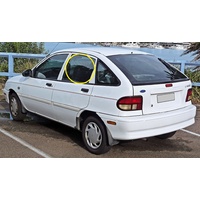 FORD FESTIVA WB/WF - 4/1994 to 7/2000 - 5DR HATCH - PASSENGERS - LEFT SIDE REAR DOOR GLASS - NEW