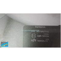 suitable for TOYOTA C-HR NGX50R/NGX10R - 02/2017 TO 2/2024 - 5DR SUV - DRIVER - RIGHT SIDE FRONT DOOR GLASS - GREEN - NEW