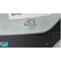 suitable for TOYOTA COROLLA ZRE172 - 12/2013 TO 10/2019 - 4DR SEDAN - FRONT WINDSCREEN GLASS - BRACKET, ACOUSTIC, ADAS 1CAM, TOP+SIDE MOULD - GREEN - 