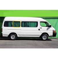 suitable for TOYOTA HIACE 100 SERIES - 11/1989 to 2/2005 - COMMUTER BUS MAXI - RIGHT SIDE REAR SLIDING GLASS - FRONT 1/2 SLIDING PC - 635wX520h - NEW