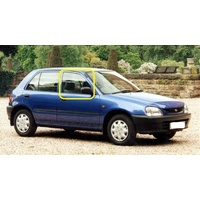 DAIHATSU CHARADE G200/G203 - 5/1993 TO 7/2000 - 4DR SEDAN/5DR HATCH - DRIVERS - RIGHT SIDE FRONT DOOR GLASS (NO CLIPS) - NEW