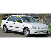 FORD LASER KJ/KL - 10/1994 to 2/1999 - SEDAN/HATCH - DRIVERS - RIGHT SIDE FRONT DOOR GLASS - NEW