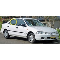 FORD LASER KJ/KL - 10/1994 to 2/1999 - 4DR SEDAN - RIGHT SIDE REAR DOOR GLASS - NEW