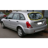 FORD LASER KN/KQ - 2/1999 to 9/2002 - 5DR HATCH - REAR WINDSCREEN GLASS - HEATED - WIPER HOLE - NEW