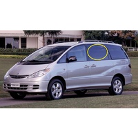 suitable for TOYOTA TARAGO ACR30 - 7/2000 to 2/2006 - WAGON - LEFT SIDE SLIDING DOOR GLASS - WIND UP - GREEN - NEW