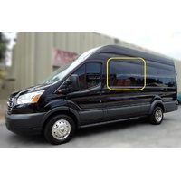 FORD TRANSIT VO - 9/2014 TO CURRENT - VAN - PASSENGERS - LEFT SIDE FRONT SLIDING DOOR BONDED SLIDING WINDOW - FRONT SLIDES BACKWARD - 1370 X 755 - NEW