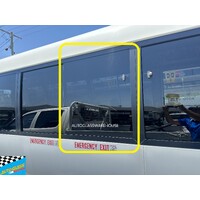 suitable for TOYOTA COASTER HZB50 - 6/1993 to 3/2017 - 22 SEATER BUS - (SW2) LEFT/RIGHT SLIDING WINDOW PIECE - 2ND PIECE (PRIVACY TINT) - NEW