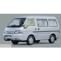 FORD ECONOVAN JH SERIES 3 - 10/1999 to 12/2005 - MWB/LWB VAN - PASSENGER - LEFT SIDE FRONT DOOR GLASS - 2 HOLES - GREEN - NEW