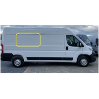 FIAT DUCATO  02/2007 - CURRENT - SLWB - DRIVERS - RIGHT SIDE MIDDLE BONDED ASSEMBLY ALLOY FRAME GLASS - 4035MM WHEELBASE W/ LONG REAR - GREY - NEW
