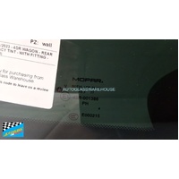 JEEP GRAND CHEROKEE WK - 1/2011 to 1/2023 - 4DR WAGON - REAR WINDSCREEN GLASS - 6 HOLES - PRIVACY TINT - NEW