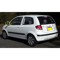 HYUNDAI GETZ TB - 10/2002 to 9/2011 - 3DR/5DR HATCH - LEFT SIDE MIRROR - FLAT GLASS ONLY - 170mm BOTTOM WIDE X 97mm HIGH - NEW