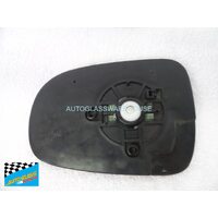 DAIHATSU SIRION M100 - 7/1998 TO 1/2005 - 5DR HATCH - DRIVERS - RIGHT SIDE MIRROR - FLAT GLASS WITH BACKING PLATE - (SECOND-HAND)