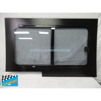RENAULT MASTER X62 - 9/2011 to CURRENT - LWB/X-LWB VAN - RIGHT SIDE REAR BONDED SLIDING WINDOW GLASS - BEHIND MIDDLE WINDOW - (RH SLIDING DOOR MODEL) 