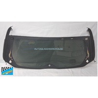 SUBARU OUTBACK 6TH GEN - 2018 to CURRENT - WAGON (BS-BN) - REAR WINDSCREEN GLASS - PRIVACY TINT WITH FITTING FOR SPOILER (WIPER HOLE) - (SECOND-HAND)
