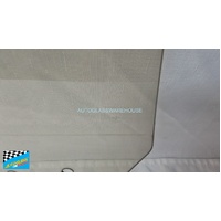 suitable for TOYOTA MR2 AW11 - 1987 to 1989 - 2DR COUPE - DRIVERS - RIGHT SIDE FRONT DOOR GLASS - BRONZE TINT - 10 HOLES - (SECOND-HAND)