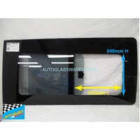 MERCEDES VITO W447 - 7/2015 to CURRENT - VAN - RIGHT SIDE FRONT SLIDING ASSEMBLY GLASS FRAME - GREY (WITH OPENING AT FRONT OF WINDOW) - NEW