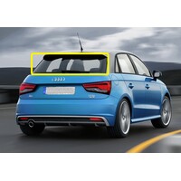 AUDI A1 8X - 6/2012 to 5/2019 - 5DR HATCH - REAR WINDSCREEN GLASS - HEATED - 1 HOLE - NEW