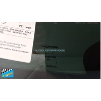 JEEP GRAND CHEROKEE WK - 1/2011 to 1/2023 - 4DR WAGON - REAR WINDSCREEN GLASS - 6 HOLES - PRIVACY TINT - NEW