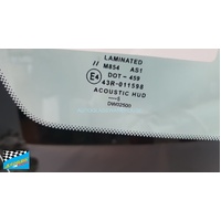 CHEVROLET, GMC SILVERADO 1/2019 ONWARDS - 4DR DUAL CAB - FRONT WINDSCREEN GLASS - ADAS OPENING WIDTH 53MM, DE-VAPOUR , ACOUS, HUD, ADAS 1CAM, TOPSIDE