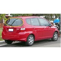 HONDA JAZZ GD - 10/2002 to 8/2008 - 5DR HATCH - REAR WINDSCREEN GLASS - (1 HOLE - NO SPOILER or SMALL SPOILER) - NEW