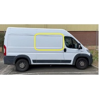 FIAT DUCATO - 2/2007 TO CURRENT - SWB VAN - DRIVERS - RIGHT SIDE FRONT SLIDING WINDOW - FRONT PIECE SLIDES BACKWARDS - (1260 x 665) - NEW