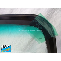 PORSCHE BOXSTER 986 - 1/1997 to 2/2005 - 2DR CONVERTIBLE - FRONT WINDSCREEN GLASS - ANTENNA, ENCAPSULATED - GREEN - VERY LIMITED - NEW