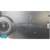 NISSAN NAVARA D23/NP300 / MERC  X3500 - 3/2015 to CURRENT - UTE - LEFT SIDE MIRROR - WITH CAMERA &  BLIND SPOT - E9 03 11083 - NO COVER - SECOND-HAND