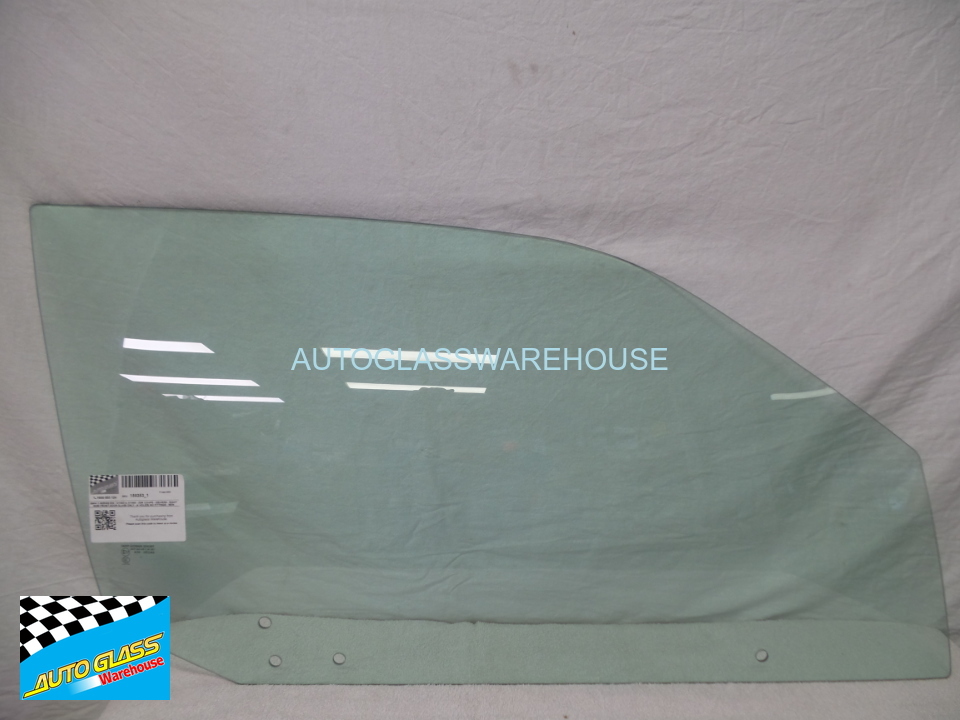 BMW 3 SERIES E36 - 6/1992 to 5/1999 - 2DR COUPE - DRIVERS - RIGHT SIDE  FRONT DOOR GLASS ONLY - (4 HOLES) NO FITTINGS - NEW