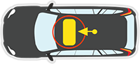 Sunroof location for VOLKSWAGEN PASSAT MK 5 - 12/1998 to 2/2006 - SEDAN/WAGON - SUNROOF - 825 X 465 - 4B0877071-H