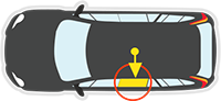 Left Rear Door location for GREAT WALL X200/X240 H3/H5 - 10/2009 to 12/2014 - 4DR WAGON - PASSENGERS - LEFT SIDE REAR DOOR GLASS - PRIVACY GREY