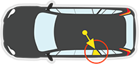 Left Rear Qtr/Vent location for LAND ROVER DISCOVERY 3 AND 4- 3/2005 to 12/2016 - 4DR WAGON - PASSENGERS - LEFT SIDE REAR QUARTER GLASS - NO MOULD (MOULDED PART ON WINDOW)