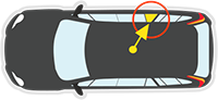 Right Rear Qtr/Vent location for LAND ROVER DISCOVERY 3 AND 4- 3/2005 to 12/2016 - 4DR WAGON - DRIVERS - RIGHT SIDE REAR QUARTER GLASS - NO MOULD (MOULDED PART ON WINDOW)