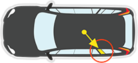 Left Rear Opera location for HOLDEN COMMODORE VU/VY/VZ - 12/2000 to 7/2007 - UTE - PASSENGERS - LEFT SIDE REAR OPERA GLASS - ENCAPSULATED