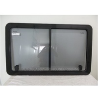 MERCEDES SPRINTER  - 2/1998 to 9/2006 - VAN - LEFT SLIDING DOOR-SLIDING WINDOW - BONDED- ALUMINUM FRAME - (630h X 1040w)