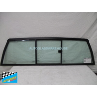 suitable for TOYOTA HILUX RN85/LN106/RN111 - 8/1988 to 8/1997 - 2DR XTRA CAB - REAR WINDSCREEN SLIDING WINDOW GLASS - 1 PIECE SLIDES - GREEN