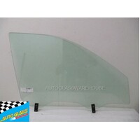KIA SPORTAGE - 5/2005 to 6/2010 - 5DR WAGON - DRIVERS - RIGHT SIDE FRONT DOOR GLASS - GREEN