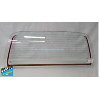 suitable for TOYOTA 4RUNNER RN/LN/YN130 - 10/1989 to 6/1996 - 2DR/4DR WAGON - REAR WINDSCREEN GLASS - HEATED - CLEAR (WINDUP WINDOW)