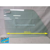 suitable for TOYOTA LANDCRUISER 75/77/78 SERIES - 1/1985 TO CURRENT - 5DR WAGON/UTE - DRIVER - RIGHT SIDE FRONT DOOR GLASS (FULL) - 805MM - GREEN