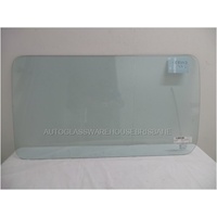 MITSUBISHI L300 SF SWB - 10/1986 to 12/2013 - VAN - PASSENGERS - LEFT SIDE REAR FIXED GLASS - (BEHIND SLIDING DOOR) 500 x 890 - GREEN - NO HOLES