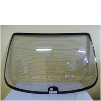 NISSAN SKYLINE HR32 - 1989 to 1993 - 2DR COUPE - REAR WINDSCREEN GLASS - WITH WIPER HOLE - 755 X 1385