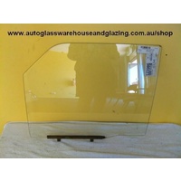 suitable for TOYOTA HILUX LN/RN50/60 - 11/1983 to 1/1988 - UTE - PASSENGERS - LEFT SIDE FRONT DOOR GLASS (1/4 TYPE)