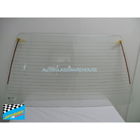 NISSAN LARGO IMPORT - 12/1986 to 12/1993 - VAN - REAR WINDSCREEN GLASS - HEATED - CLEAR BENT AT BASE WITHOUT WIPER HOLE 1325w X 755h
